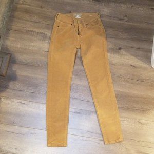 Lucky Brand Charlie Skinny Curduroy Pants Size 25 0